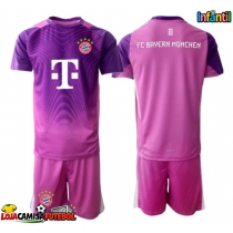 Camisa de Futebol Bayern Munich Goleiro Equipamento Alternativo Infantil 2025-26 Manga Curta (+ Calças curtas)